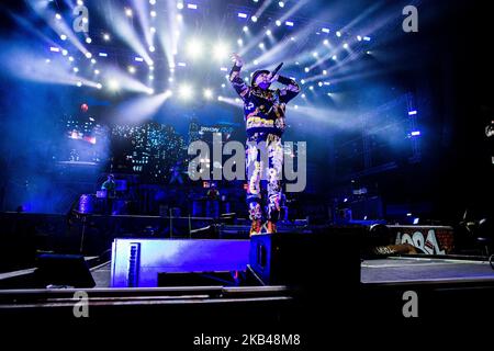 (12/22/2018) der italienische Rapper Salmo spielt live im Mediolanum Forum in Assago Mailand Italien (Foto: Roberto Finizio/NurPhoto) Stockfoto