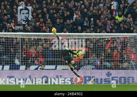 Jan Oblak von Atletico de Madrid während eines Spiels zwischen Atletico de Madrid und Espanyol für die Spanische Liga im Wanda Metropolitano Stadium am 27. Oktober 2018 in Madrid, Spanien. (Foto von Patricio Realpe/PRESS SOUTH) Stockfoto