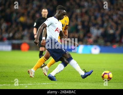 London, England - 29. Dezember 2018 Tottenham Hotspur's Davinson Sanchezduring Premier League between Tottenham Hotspur and Wolverhampton Wanderers at Wembley Stadium , London, England on 29 Dec 2018. (Foto von Action Foto Sport/NurPhoto) Stockfoto