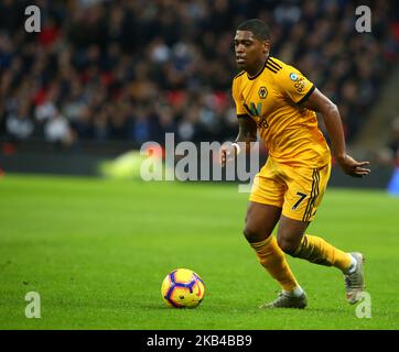 London, England - 29. Dezember 2018 Ivan Cavaleiro von Wolverhampton Wanderers während der Premier League zwischen Tottenham Hotspur und Wolverhampton Wanderers am 29. Dezember 2018 im Wembley-Stadion in London, England. (Foto von Action Foto Sport/NurPhoto) Stockfoto