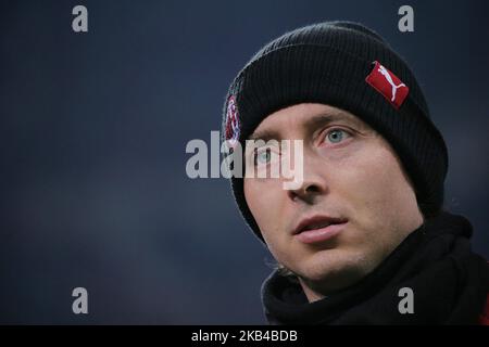 Riccardo Montolivo #18 von AC Milan während der Serie Ein Spiel zwischen AC Milan und Spal im Stadio Giuseppe Meazza am 29. Dezember 2018 in Mailand, Italien. (Foto von Giuseppe Cottini/NurPhoto) Stockfoto