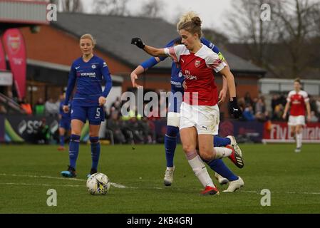 BOREHAMWOOD, ENGLAND, 13.. Januar Vivianne Miedema von Arsenal während des Fußballspiels der FA Women's Super League zwischen Arsenal Women und Chelsea Women im Meadow Park am 13.. Januar in Borehamwood, England. (Foto von Action Foto Sport/NurPhoto) Stockfoto