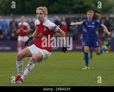 BOREHAMWOOD, ENGLAND, 13.. Januar Vivianne Miedema von Arsenal während des Fußballspiels der FA Women's Super League zwischen Arsenal Women und Chelsea Women im Meadow Park am 13.. Januar in Borehamwood, England. (Foto von Action Foto Sport/NurPhoto) Stockfoto