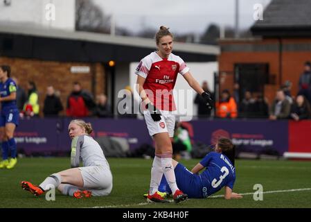 BOREHAMWOOD, ENGLAND, 13.. Januar Vivianne Miedema von Arsenal während des Fußballspiels der FA Women's Super League zwischen Arsenal Women und Chelsea Women im Meadow Park am 13.. Januar in Borehamwood, England. (Foto von Action Foto Sport/NurPhoto) Stockfoto