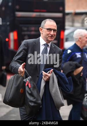 NOTTINGHAM, GROSSBRITANNIEN. 19.. JANUAR Nottingham Forest Manager Martin Oneill während des Sky Bet Championship-Spiels zwischen Nottingham Forest und Bristol City am City Ground, Nottingham, am Samstag, 19.. Januar 2019. (Foto von Mark Fletcher/NurPhoto) Stockfoto