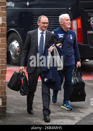 NOTTINGHAM, GROSSBRITANNIEN. 19.. JANUAR Nottingham Forest Manager Martin Oneill während des Sky Bet Championship-Spiels zwischen Nottingham Forest und Bristol City am City Ground, Nottingham, am Samstag, 19.. Januar 2019. (Foto von Mark Fletcher/NurPhoto) Stockfoto