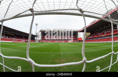 NOTTINGHAM, GROSSBRITANNIEN. 19.. JANUAR Trent endet während des Sky Bet Championship-Spiels zwischen Nottingham Forest und Bristol City am City Ground, Nottingham, am Samstag, 19.. Januar 2019. (Foto von Mark Fletcher/NurPhoto) Stockfoto