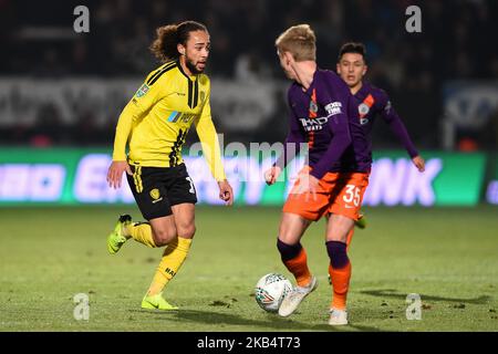 Burton Albion Mittelfeldspieler Marcus Harness (16) während des Carabao Cup-Spiels zwischen Burton Albion und Manchester City am Mittwoch, den 23.. Januar 2019, im Pirelli Stadium, Burton Upon Trent. (Kredit: MI News & Sport) (Foto von Mark Fletcher/NurPhoto) Stockfoto