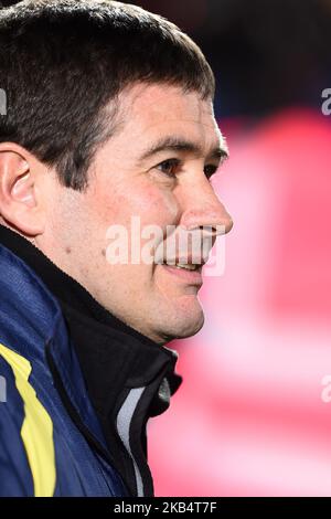 Burton Albion Manager Nigel Clough während des Carabao Cup-Spiels zwischen Burton Albion und Manchester City im Pirelli Stadium, Burton Upon Trent, am Mittwoch, den 23.. Januar 2019. (Kredit: MI News & Sport) (Foto von Mark Fletcher/NurPhoto) Stockfoto