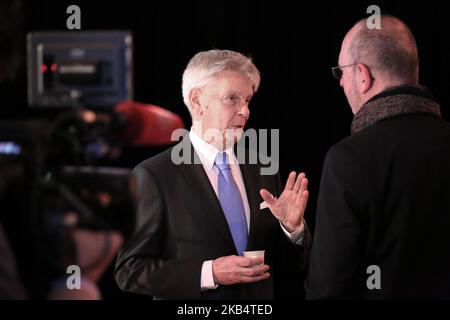 Der ehemalige französische Sozialistische Verteidigungsminister und Senator Alain Richard nimmt am 24. Januar 2019 an einer Beichte von LREM in Paris Teil. (Foto von Michel Stoupak/NurPhoto) Stockfoto