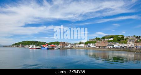 Oban Town und Harbour Argyll Scotland Stockfoto