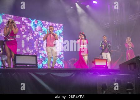 Steps während der Summer of Steps Tour 2018 mit Steps in der Northern Echo Arena, Darlington, England, am Sonntag, 27.. Mai 2018. (Foto von Mark Fletcher/NurPhoto) Stockfoto