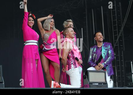 Steps während der Summer of Steps Tour 2018 mit Steps in der Northern Echo Arena, Darlington, England, am Sonntag, 27.. Mai 2018. (Foto von Mark Fletcher/NurPhoto) Stockfoto