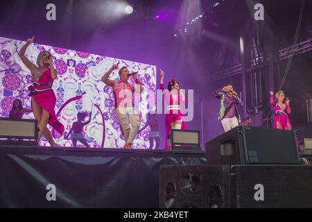 Steps während der Summer of Steps Tour 2018 mit Steps in der Northern Echo Arena, Darlington, England, am Sonntag, 27.. Mai 2018. (Foto von Mark Fletcher/NurPhoto) Stockfoto