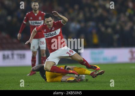 Boros Stewart Downing, der am Samstag, dem 26.. Januar 2019, während des FA Cup-Spiels zwischen Middlesbrough und Newport County im Riverside Stadium in Middlesbrough in Aktion abgebildet wurde. (Foto von MI News & Sport Ltd/NurPhoto) Stockfoto