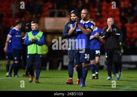 Oldham's Chirs O'Grady nach dem FA Cup Spiel zwischen Doncaster Rovers und Oldham Athletic am Samstag, den 26. Januar 2019 im Keepmoat Stadium in Doncaster, Großbritannien. (Foto von MI News/NurPhoto) Stockfoto