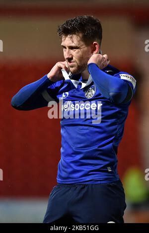 Oldham's Callum lang nach dem FA Cup Spiel zwischen Doncaster Rovers und Oldham Athletic im Keepmoat Stadium in Doncaster, UK am Samstag, den 26. Januar 2019. (Foto von MI News/NurPhoto) Stockfoto