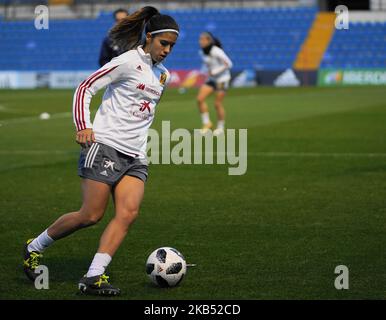 Praxis der spanischen Frauen am Tag vor dem Internationalen Frauenfußballspiel zwischen Spanien und den Vereinigten Staaten im Estadio Jose Rico Perez am 21.. Januar in Alicante, Spanien (Foto by Action Foto Sport/NurPhoto) Stockfoto