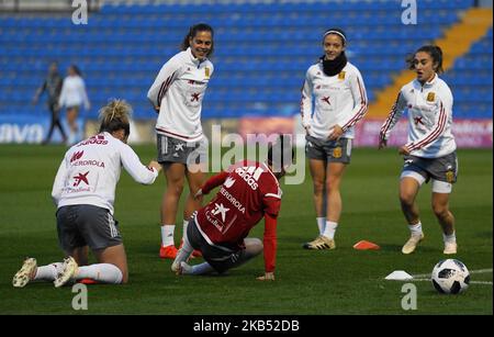 Praxis der spanischen Frauen am Tag vor dem Internationalen Frauenfußballspiel zwischen Spanien und den Vereinigten Staaten im Estadio Jose Rico Perez am 21.. Januar in Alicante, Spanien. (Foto von Action Foto Sport/NurPhoto) Stockfoto