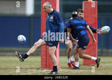 Italien Training - Rugby Guinness Six Nations 2019 Cheftrainer Conor O'Shea am 28. Januar 2019 im Giulio Onesti Sport Center in Rom, Italien. (Foto von Matteo Ciambelli/NurPhoto) Stockfoto