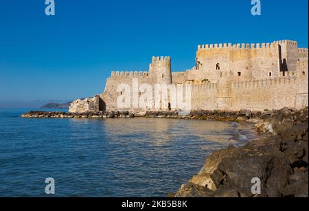 Mittelalterliches Steinschloss Mamure Kalesi an der Mittelmeerküste, Türkei Stockfoto