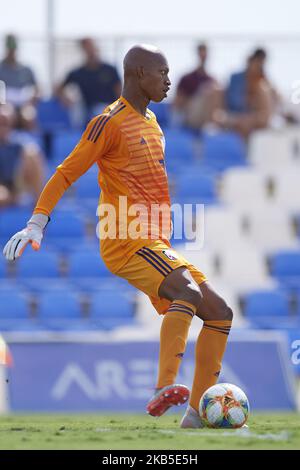 Leobrian Kokubo aus Japan hat beim internationalen Freundschaftsspiel zwischen U19 Spanien und U19 Japan in der Pinatar Arena am 5. September 2019 in San Pedro del Pinatar, Spanien, bestanden. (Foto von Jose Breton/Pics Action/NurPhoto) Stockfoto