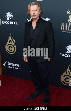 BEVERLY HILLS, LOS ANGELES, KALIFORNIEN, USA - 07. SEPTEMBER: Der Schauspieler David Spade trifft am 7. September 2019 in Beverly Hills, Los Angeles, Kalifornien, USA, bei der Comedy Central Roast of Alec Baldwin ein, die im Saban Theatre stattfand. (Foto von David Acosta/Image Press Agency/NurPhoto) Stockfoto