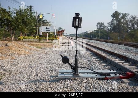 Die Eisenbahnstation in Pattaya Thailand Stockfoto