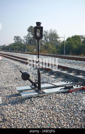 Die Eisenbahnstation in Pattaya Thailand Stockfoto