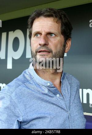 Arsenal-Manager Joe Montemurro während des UEFA-Champions-League-Spiels der Frauen im Jahr 32 Fiorentina gegen Arsenal am 12. September 2019 im Artemio Franchi-Stadion in Florenz, Italien (Foto: Matteo Ciambelli/NurPhoto) Stockfoto