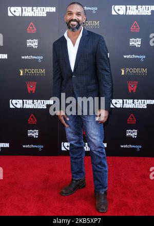 HOLLYWOOD, LOS ANGELES, KALIFORNIEN, USA - 13. SEPTEMBER: Khary Payton kommt bei den Annual Saturn Awards 45. an, die am 13. September 2019 im Avalon Hollywood in Hollywood, Los Angeles, Kalifornien, USA, abgehalten werden. (Foto von David Acosta/Image Press Agency/NurPhoto) Stockfoto