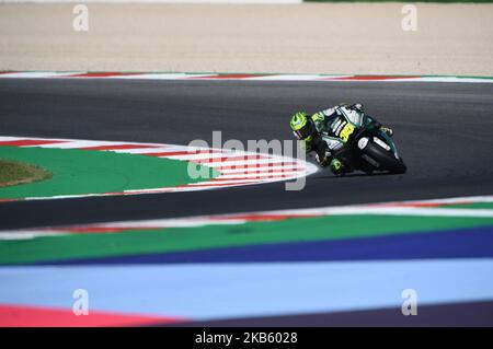 35 englischer Fahrer Cal Crutchlow vom japanischen Team LCR Honda Castrol Fahrt während des österreichischen GP, Octo San Marino und Riviera di Rimini GP, 13. Etappe der MotoGP Weltmeisterschaft im Misano World Circuit Marco Simoncelli, Riviera di Rimini, Italien (Foto von Andrea Diodato/NurPhoto) Stockfoto