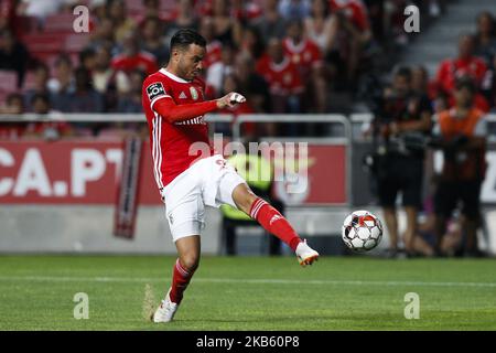 Raul de Tomas von Benfica in Aktion während des Fußballspiels der Portugiesischen Liga zwischen SL Benfica und dem FC Gil Vicente im Luz Stadium in Lissabon am 14. September 2019. (Foto von Carlos Palma/NurPhoto) Stockfoto