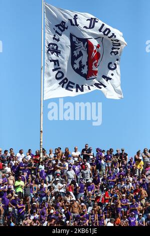 Fiorentina-Fans während des Serie-A-Spiels Fiorentina gegen Juventus im Artemio Franchi-Stadion in Florenz, Italien am 14. September 2019 (Foto: Matteo Ciambelli/NurPhoto) Stockfoto