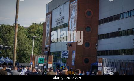 Eine allgemeine Ansicht des Stadions von Blackburn Rover im Ewood Park , in England , am 14. September. (Foto von Giannis Alexopoulos/NurPhoto) Stockfoto