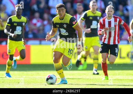 Southampton-Stürmer Che Adams beim Premier League-Spiel zwischen Sheffield United und Southampton in der Bramall Lane, Sheffield, am Samstag, 14.. September 2019. (Foto von Jon Hobley/MI News/NurPhoto) Stockfoto