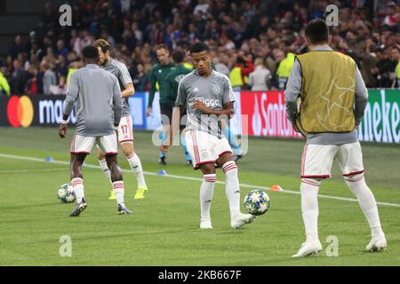 Ajax-Kader während des Spiels 1. der UEFA Champions League Final Group Round 2019/20 zwischen AFC Ajax (Niederlande) und Lille OSC (Frankreich) in der Johan Cruijff Arena am 17. September 2019 in Amsterdam, Niederlande. (Foto von Federico Guerra Moran/NurPhoto) Stockfoto