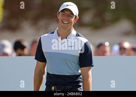 Rory McIlroy genießt seinen Golf während der BMW PGA Championship Pro am am Mittwoch, 18.. September 2019, im Wentworth Club, Virginia Water. (Foto von Jon Bromley/MI News/NurPhoto) Stockfoto