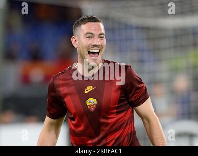 Jordan Veretout während des Fußballspiels der Europaliga ALS Roma gegen Basaksehir im Olympiastadion in Rom am 19. september 2019. (Foto von Silvia Lore/NurPhoto) Stockfoto