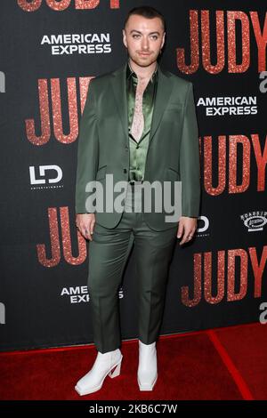 BEVERLY HILLS, LOS ANGELES, KALIFORNIEN, USA - 19. SEPTEMBER: Sam Smith kommt bei der Premiere von „Judy“ von Roadside Attraction an, die am 19. September 2019 in Beverly Hills, Los Angeles, Kalifornien, USA, im Samuel Goldwyn Theater an der Academy of Motion Picture Arts and Sciences stattfand. (Foto von David Acosta/Image Press Agency/NurPhoto) Stockfoto