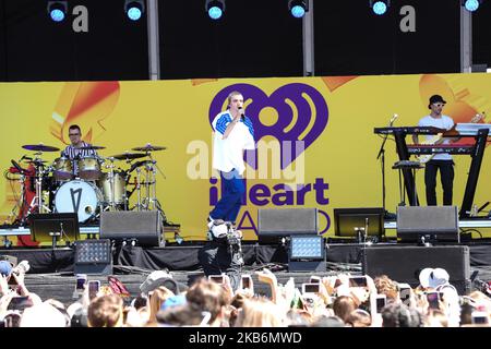 LAS VEGAS, NEVADA, USA - 21. SEPTEMBER: LAUV tritt beim iHeartRadio Music Festival 2019 auf, das am 21. September 2019 auf dem Gelände des Las Vegas Festival in Las Vegas, Nevada, USA, stattfindet. (Foto von David Acosta/Image Press Agency/NurPhoto) Stockfoto