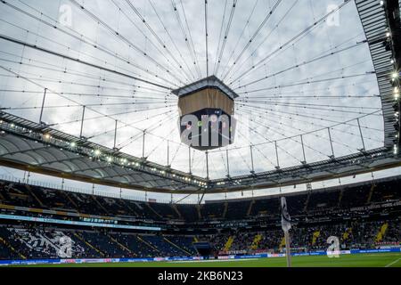 Allgemeine Ansicht des Stadions vor dem 1. Bundesliga-Spiel zwischen Eintracht Frankfurt und Borussia Dortmund in der Commerzbank Arena am 22. September 2019 in Frankfurt. (Foto von Peter Niedung/NurPhoto) Stockfoto