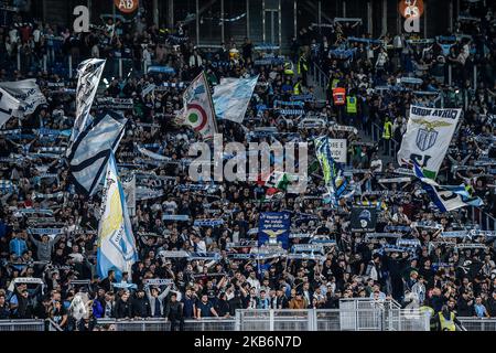 Anhänger aus dem Latium während der Serie Ein Spiel zwischen Lazio und Parma Calcio 1913 im Stadio Olimpico, Rom, Italien am 22. September 2019. (Foto von Giuseppe Maffia/NurPhoto) Stockfoto