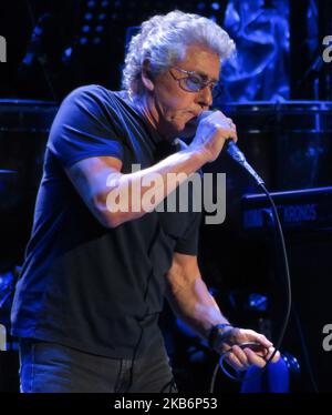 Roger Daltrey von der englischen Rockband The Who tritt in der Amalie Arena auf, auf der zweiten Etappe des Vorgehens der Band! Tour am 22. September 2019 in Tampa, Florida. (Foto von Paul Hennessy/NurPhoto) Stockfoto