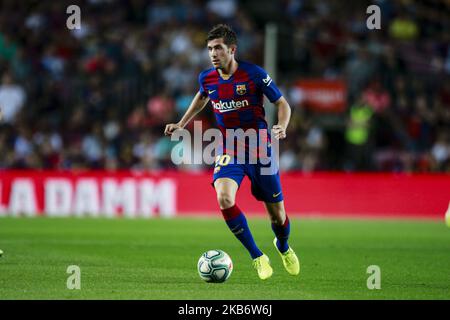 20 Sergi Roberto aus Spanien des FC Barcelona während des La Liga-Spiels zwischen dem FC Barcelona und Vilareal im Camp Nou Stadium in Barcelona 24. September 2019, Spanien. (Foto von Xavier Bonilla/NurPhoto) Stockfoto