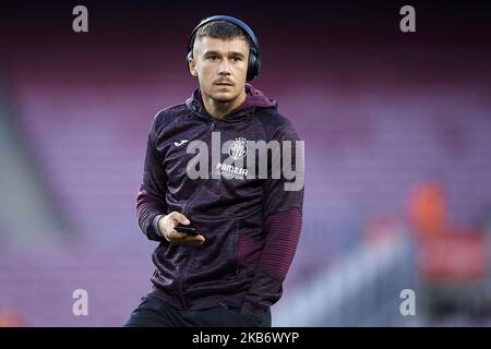 Andrei von Villarreal während des Liga-Spiels zwischen FC Barcelona und Villarreal CF im Camp Nou am 24. September 2019 in Barcelona, Spanien. (Foto von Jose Breton/Pics Action/NurPhoto) Stockfoto