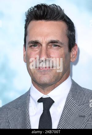 LOS ANGELES, KALIFORNIEN, USA - 25. SEPTEMBER: Der Schauspieler Jon Hamm kommt zur Los Angeles Premiere von Fox Searchlight Pictures' 'Lucy in the Sky', die am 25. September 2019 im Darryl Zanuck Theater in den FOX Studios in Los Angeles, Kalifornien, USA, stattfand. (Foto von Xavier Collin/Image Press Agency/NurPhoto) Stockfoto