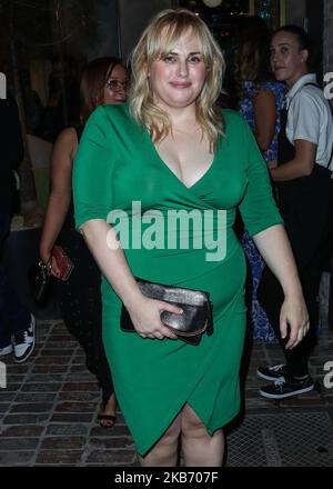 WEST HOLLYWOOD, LOS ANGELES, KALIFORNIEN, USA - 25. SEPTEMBER: Die Schauspielerin Rebel Wilson kommt bei der großen Eröffnungsparty von AllBright West Hollywood an, die am 25. September 2019 im AllBright West Hollywood, Los Angeles, Kalifornien, USA, stattfand. (Foto von Xavier Collin/Image Press Agency/NurPhoto) Stockfoto