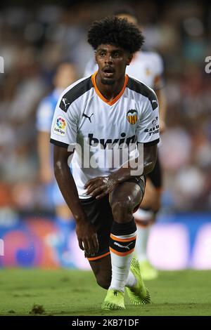 Thierry Correia aus Valencia während des Liga-Spiels zwischen Valencia CF und Getafe CF im Estadio Mestalla am 25. September 2019 in Valencia, Spanien. (Foto von Jose Breton/Pics Action/NurPhoto) Stockfoto