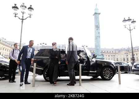 Kris Jenner sah am September27. 2019 zu ihrem Hotel The ritz in Paris, Frankreich, zurücklaufen. (Foto von Mehdi Taamallah / Nurphoto) Stockfoto